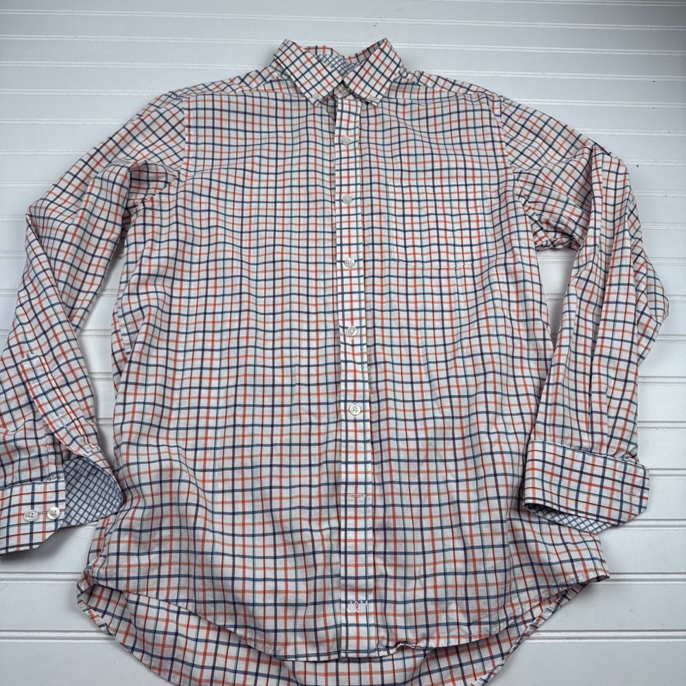 Johnston & Murphy Men's Medium Long Sleeve Button Down Shirt